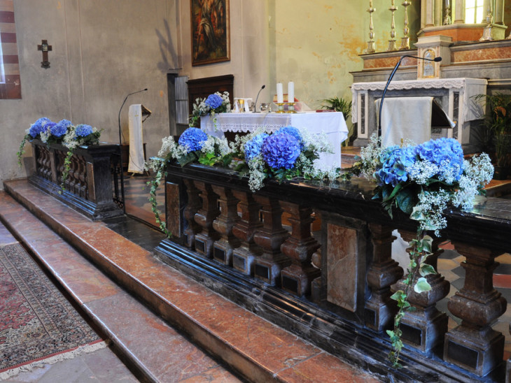Matrimonio con Ortensie blu