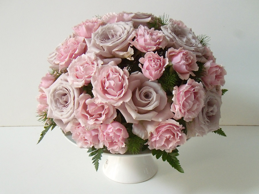 Coordinati floreali di nozze Lylac gray e rosa 