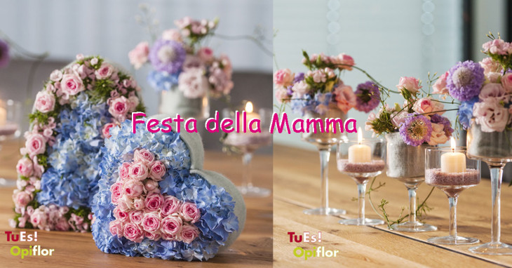 Un cuore di fiori per la festa della mamma